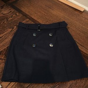 navy mini skirt
